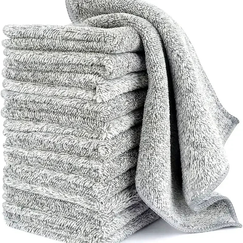 Microfiber Cleaning Cloths for Bicycle Car Kitchen Towel Absorbent Soft And Stain-removing Cloth Reusable Cleaning Towels Beauty World Shop