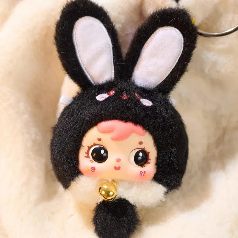Samuel Mini Wealth Rabbit Blind Box Series Plush Toys Kawaii Backpack Doll Pendant Desktop Ornament Mystery Box Peripheral Gifts Beauty World Shop