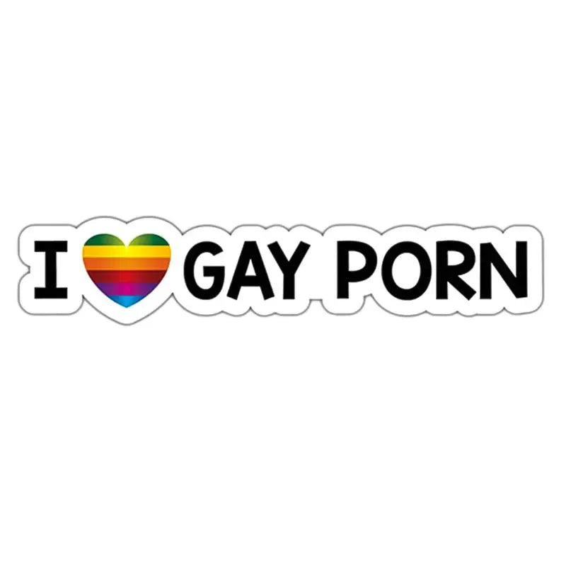 Rainbow Car Stickers Funny LGBT Driver Is Gay Waterproof Vinyl Decals Personality Auto Window Bumper Body Windshield Decoration Beauty World Shop