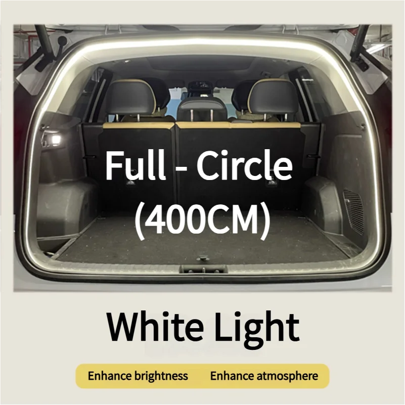 Car Trunk Led Light Strip Waterproof PVC Flexible Ambient Light Strip Automatic On/Off Hidden Installation Universal for Suv/Mpv Beauty World Shop