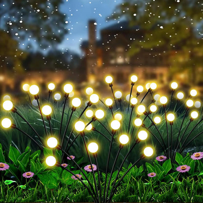 Garden Lights-New Upgraded Solar Powered Firefly Lights Outdoor Waterproof Vibran Garden Lights for Decorationi Beauty World Shop