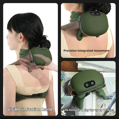 3-Level Modes Bionic Neck Shoulder Massager Back Massagers Electric Kneading Muscles Massage Pillow Relax Neck Waist Leg Body