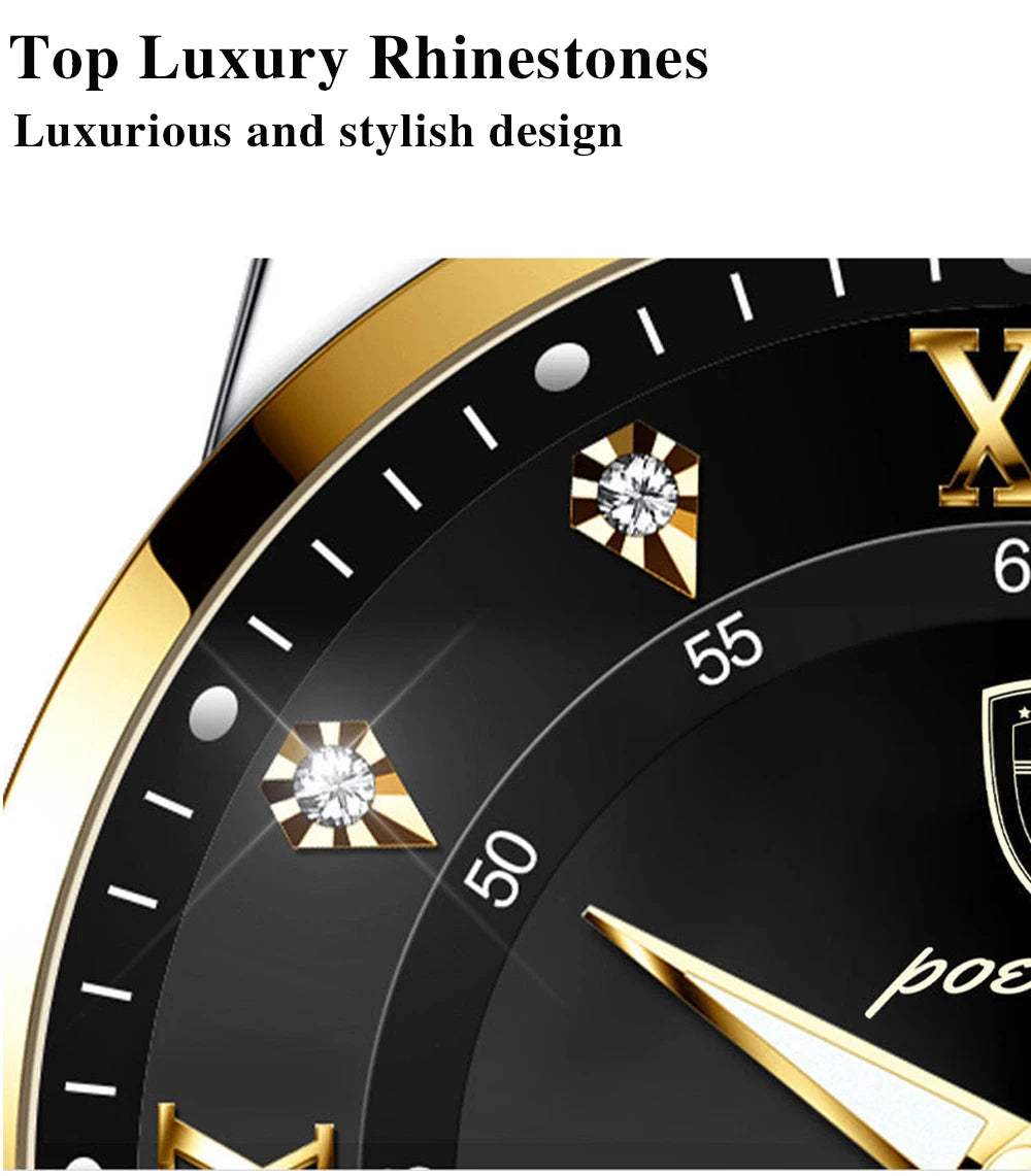 POEDAGAR Luxury Brand Men Watches Waterproof Luminous Leather Quartz Man Wristwatch Casual Sports Military Watch For Men relogio Beauty World Shop