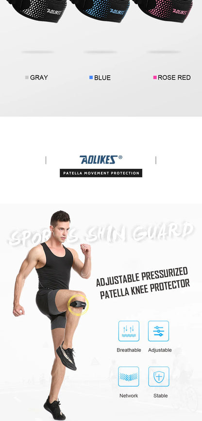 AOLIKES 1PCS Knee Braces for Knee Pain,Patella Knee Support Strap,Adjustable Patellar Tendon Stabilizer Band for Basketball Beauty World Shop