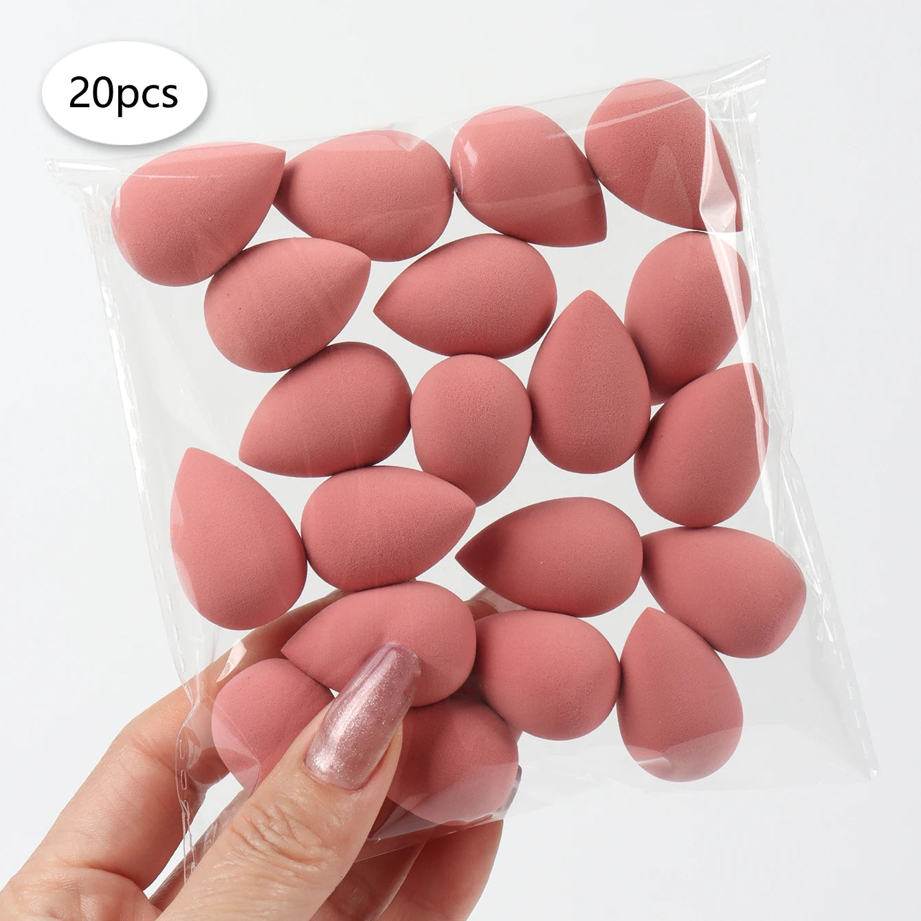 20 件装 Mini Finger Puff Beauty Cosmetic Foundation Cosmetic Sponge Makeup Blender Suitable for Cream & Powder Concealer Beauty World Shop