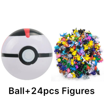 аниме фигурки Toys 7Cm Elf Ball 2-3cm Anime Action PokeBall Figures Monster Toy Model Dolls Children Christmas Gift Beauty World Shop