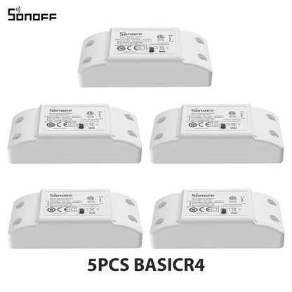 1-10PCS SONOFF BASICR4 WiFi Smart Switch ESP32 Magic Switch Mode Reliable Safe EWeLink Remote Control with S-MATE2 Alexa Google Beauty World Shop