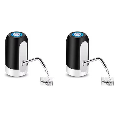 1pcWhite/Black Water Bottle Pump USB Charging Auto Switch Drinking Dispenser Charging One Click Auto Switch Drink Pump Dispenser Beauty World Shop