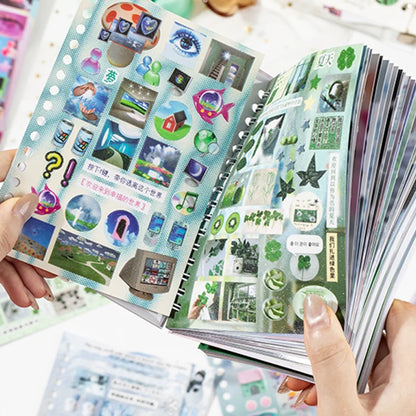 2Style 30 pieces/bag Time Reshaping Cut Film Coil Sticker Book Handbook Material Sticker DIY Photo Frame Scrapbook Notebook Cup Beauty World Shop