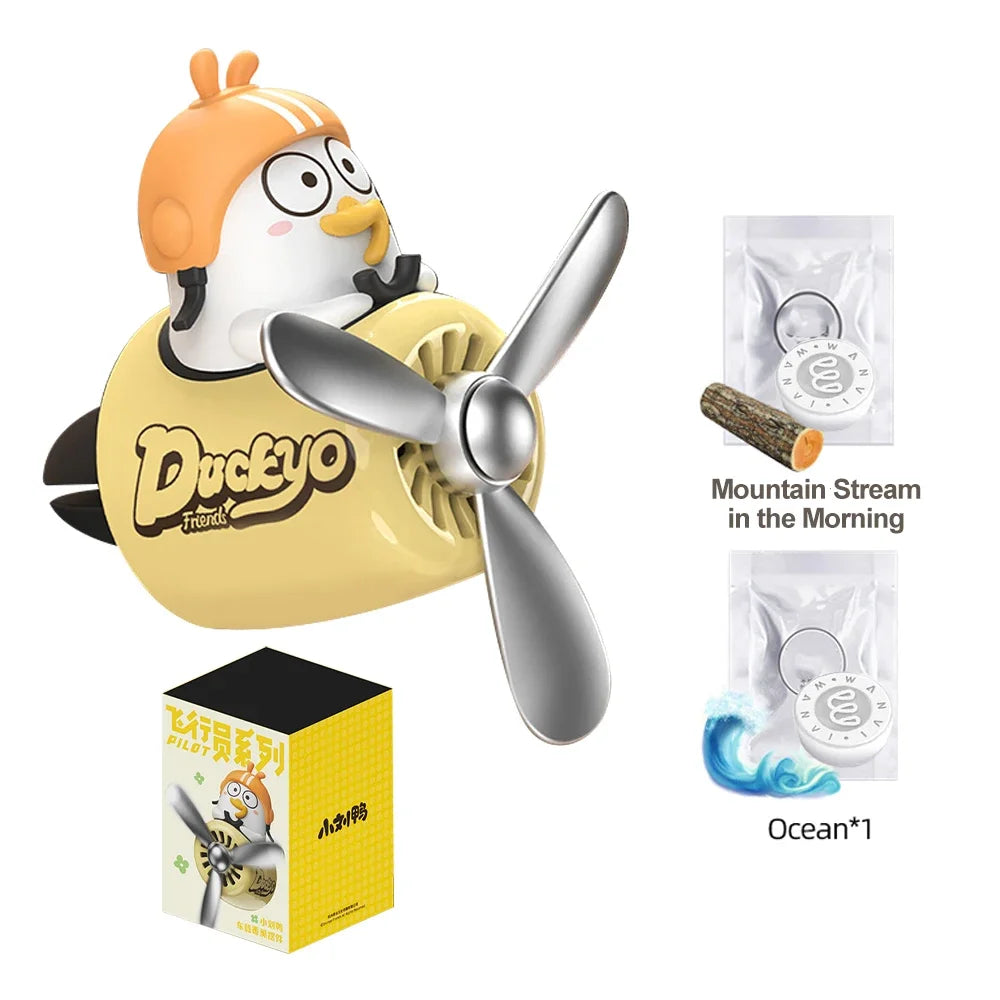 Cool Bear Pilot Car Air Freshener Rotating Propeller Air Outlet Perfume Fragrance Flavoring 자동차 공기 청정기 Accessories 방향제 차량용 Beauty World Shop