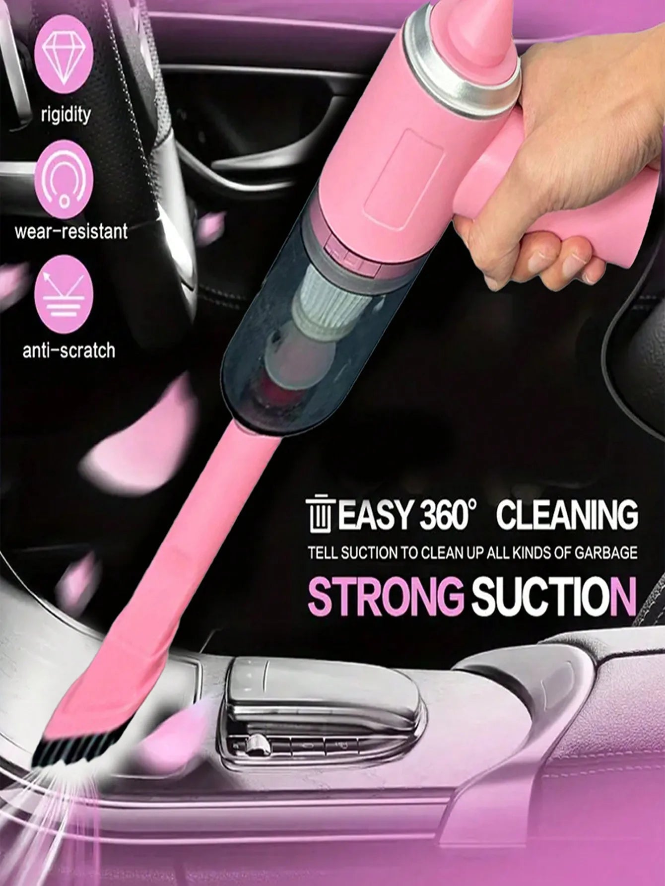 3 In 1 Integrated Suction And Blowing Vacuum Combination Vacuum Cleaner USB Charging Small Car Household Vacuum Cleaner Beauty World Shop