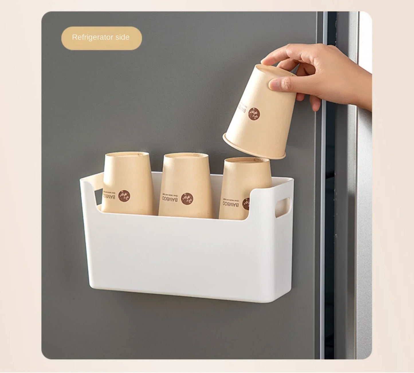 Non Perforated Cling Film Rack Inside Cabinet Wall Shelf Shelves Spice Rack Dish Drying Rack Cabinet Door Organiser for Kitchen Beauty World Shop