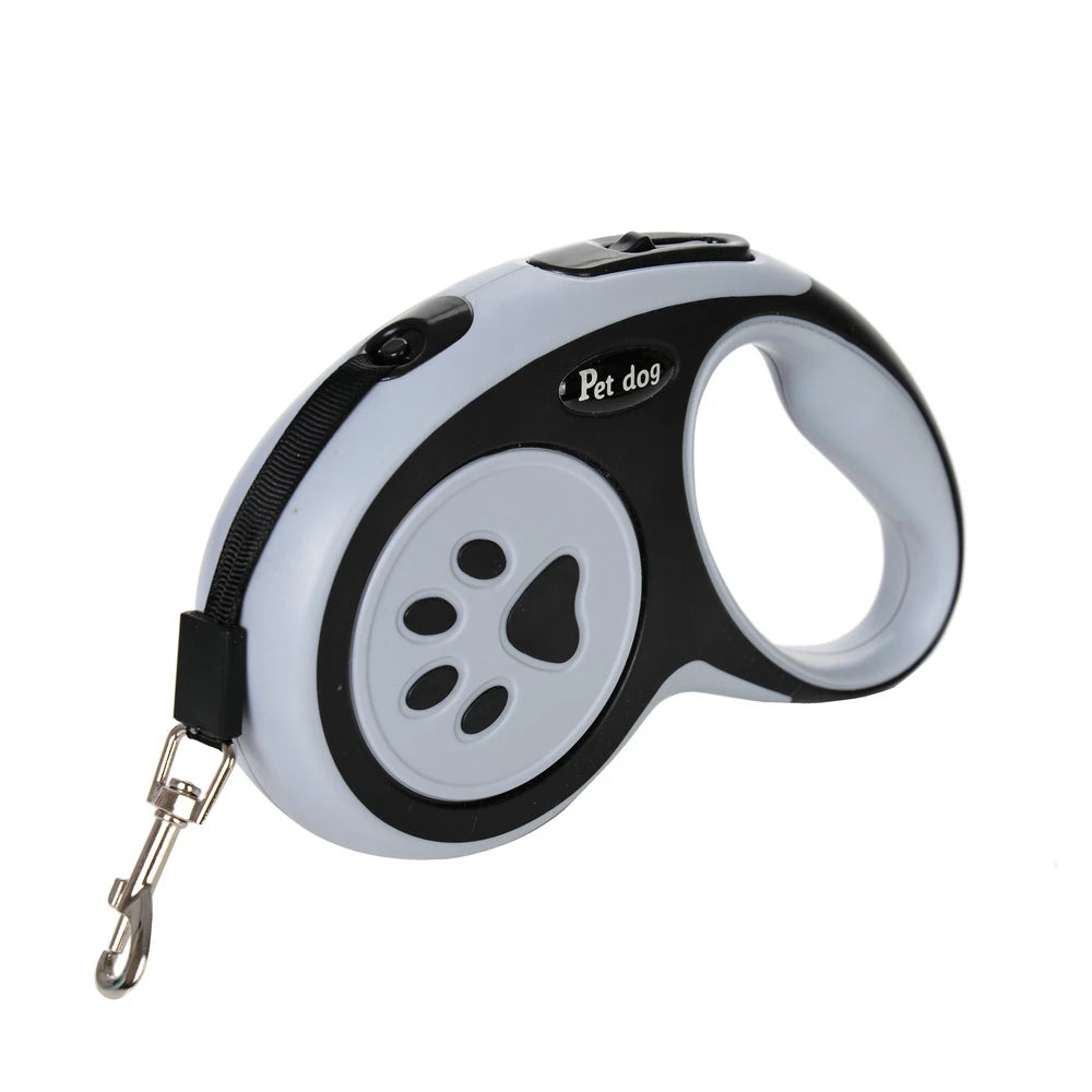 3M/5Metre Dog Leash Walking Automatic Pet Collar ABS Case Nylon Rope Dog Harness Dog footprint Puppy Dog Footprints Keychain