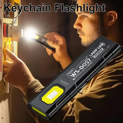 Outdoor LED Flashlight 550Lm Portable Mini Torch Light Pocket Lantern Flood Work Light with 5 Modes Beauty World Shop