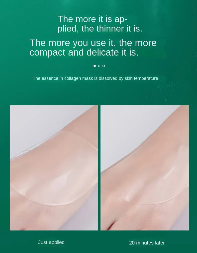 5pcs*30ml Tiktok Hot Sale Seaweed Collagen Filling Crystal Mask Replenishing Fruit Jelly Skin Transparent Mask Skin Care Masque Beauty Trend Shop