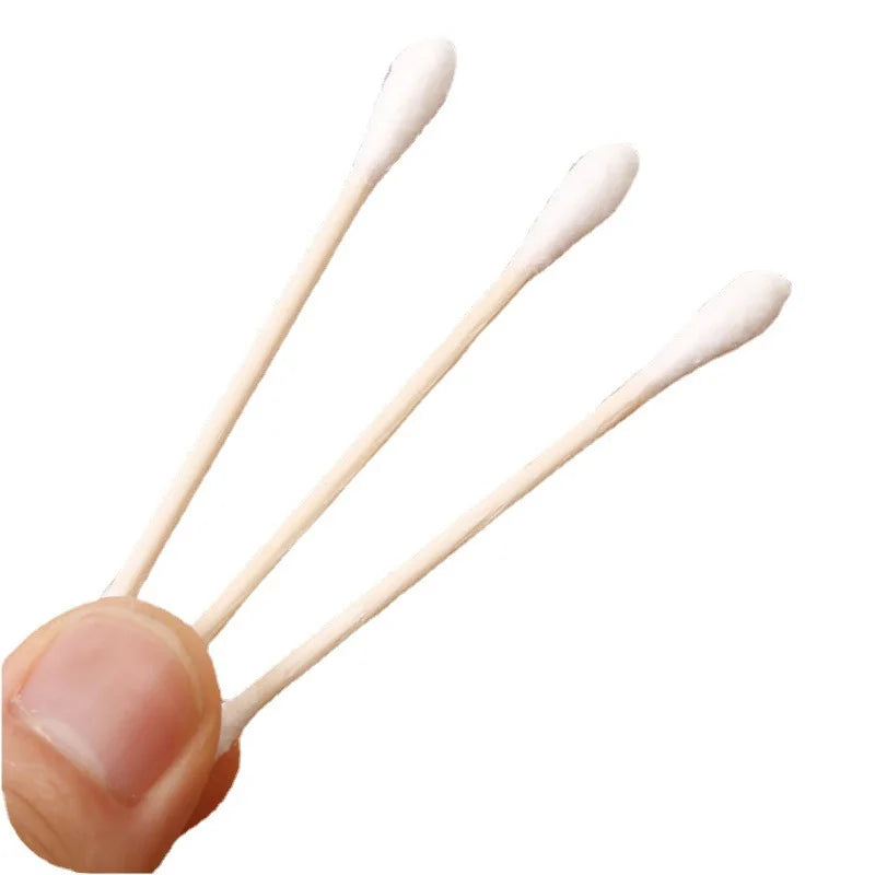 100/500/1000/2000pcs Double Head Women Makeup Cotton Buds Tip Cotton Swab For Wood Sticks Nose Ears Cleaning Health Care Tools Beauty World Shop