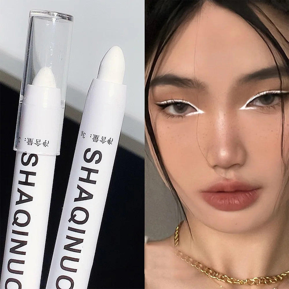 Matte Eyeshadow Stick White Eyeliner Shimmer Silver Highlighter Pen Beauty World Shop