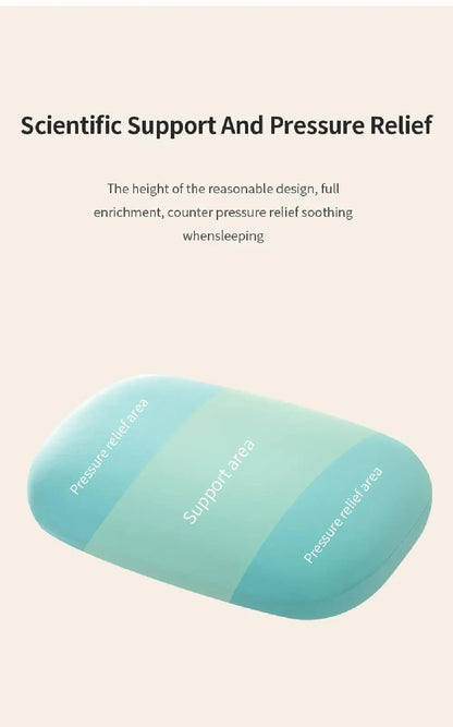 Portable Sponge Nap Pillow Macaron Color Soft Neck Pillow Multifunction Cervical Support Travel Sleeping Pillow Office Beauty World Shop