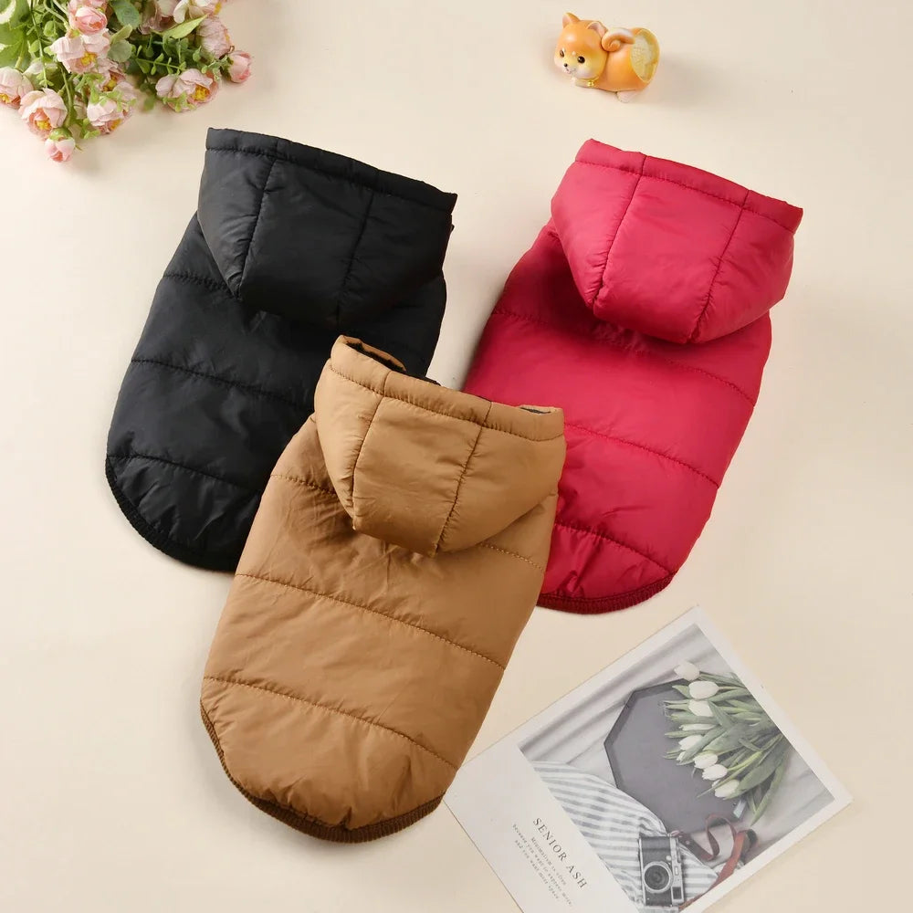 Warm Fleece Dog Coat Hoodie For Small Medium Dogs Winter Puppy Clothes Jacket With D-ring Thick Cozy Pug Dachshund Parka Costume Beauty World Shop
