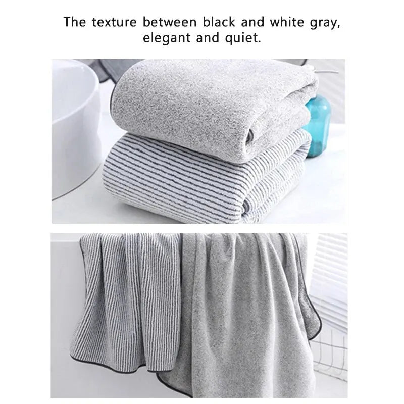 1PCS Thickened Bath Towels for The Body Microfiber Towel for Gym Sports Shower Robe for Spa Beath Home Beauty World Shop