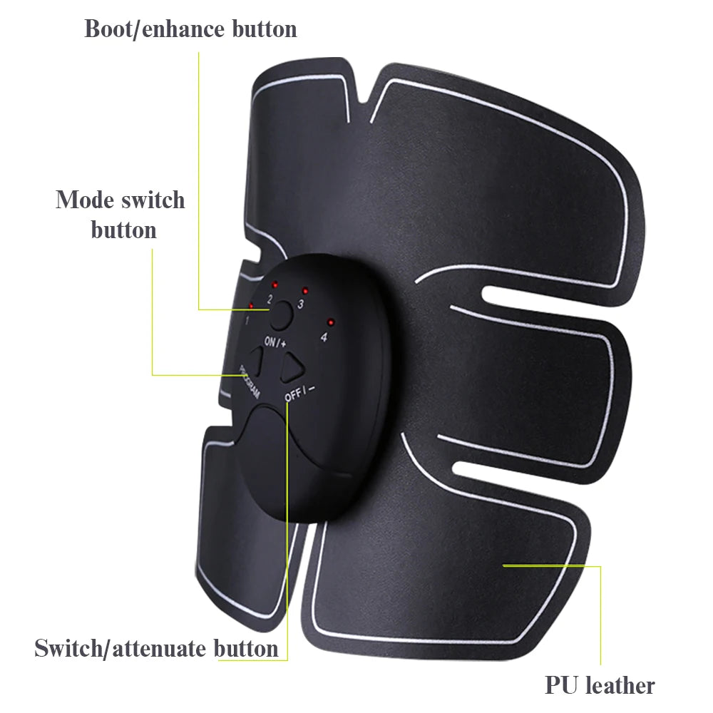 EMS Muscle Stimulator Abdominal Muscle Massager Hip Training Fitness Fat Burning Buttocks Arm Abdomen Trainer Apparatus Slimming Beauty World Shop
