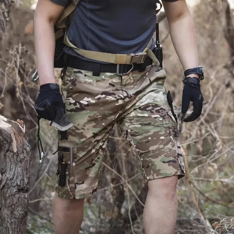 Camouflage Shorts Mens Summer Quick Drying Multiple Pockets Military Pants Outdoor Hiking Fishing Thin Shorts Male Jogger Beauty World Shop