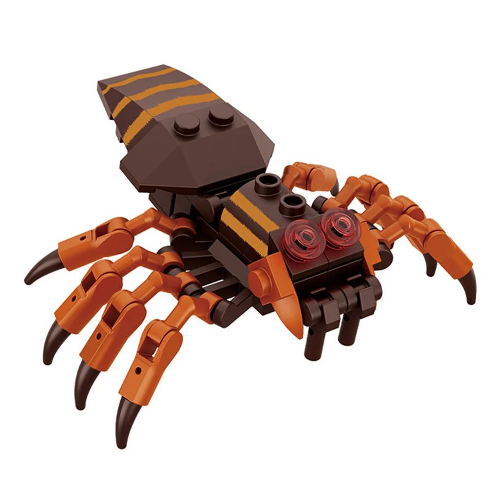City Farm Vegetable Garden Cute Animals Insect Dragonfly Spider Mantis Centipede Grasshopper Honeybee Building Block Bricks Toy Beauty World Shop