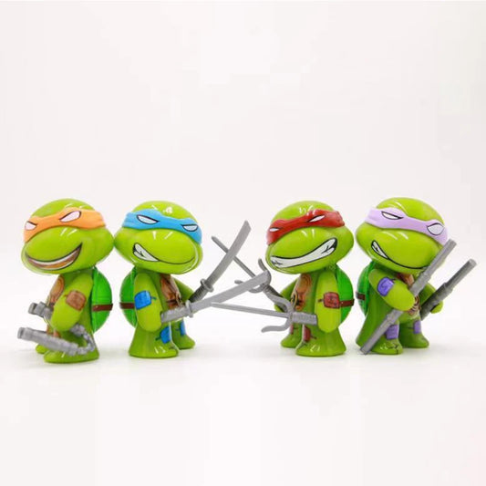 2024 new 4pcs ninja Turtle TMNT figure with movable joints Birthday for Kids Children Christmas Beauty World Shop
