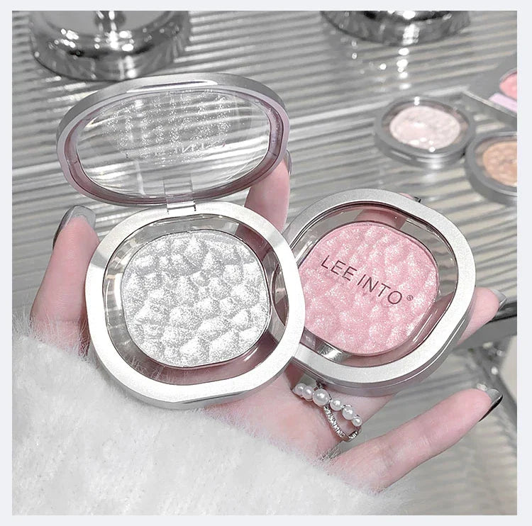 LEEINTO color-glowing high-gloss powder pearlescent powder brightens up the make-up eye shadow disc Beauty Trend Shop