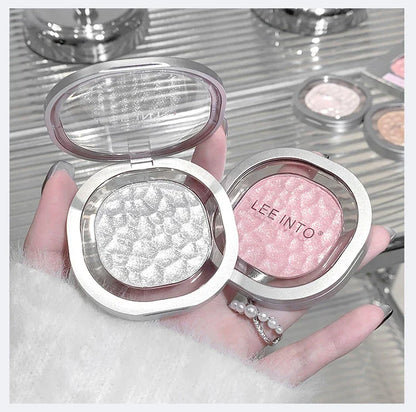 LEEINTO color-glowing high-gloss powder pearlescent powder brightens up the make-up eye shadow disc Beauty Trend Shop