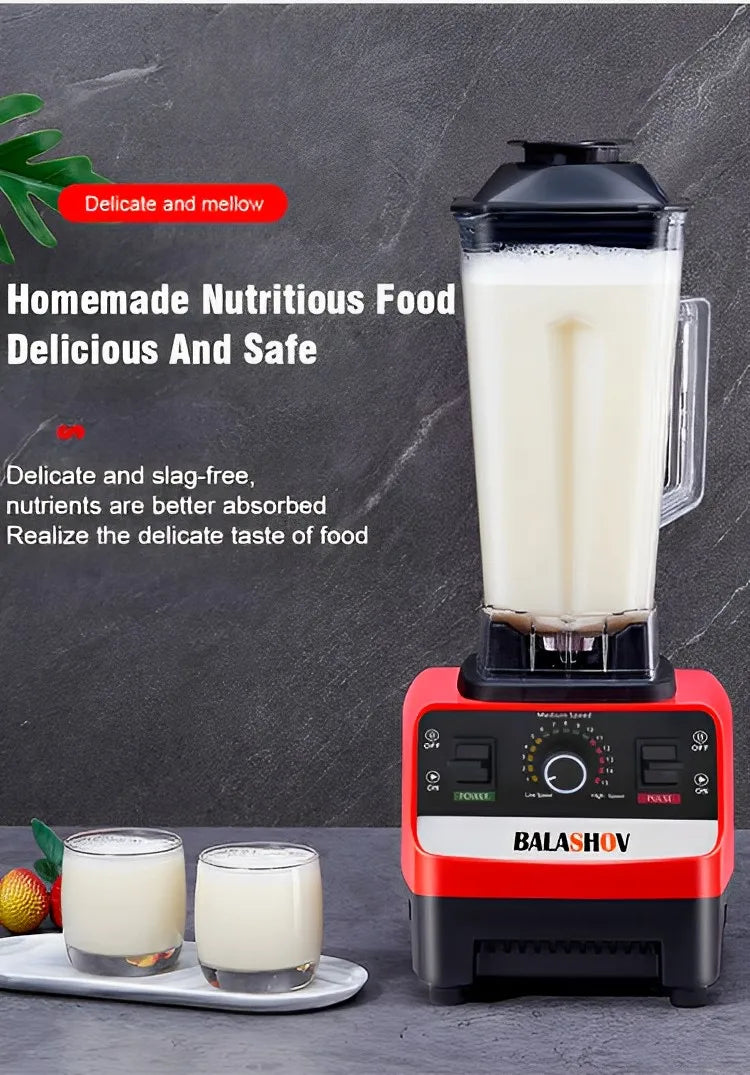2000W Heavy Duty Commercial Blender Stationary Mixer Food Processor Ice Smoothies for Kitchen High Power Juicer Blender BPA Free Beauty World Shop