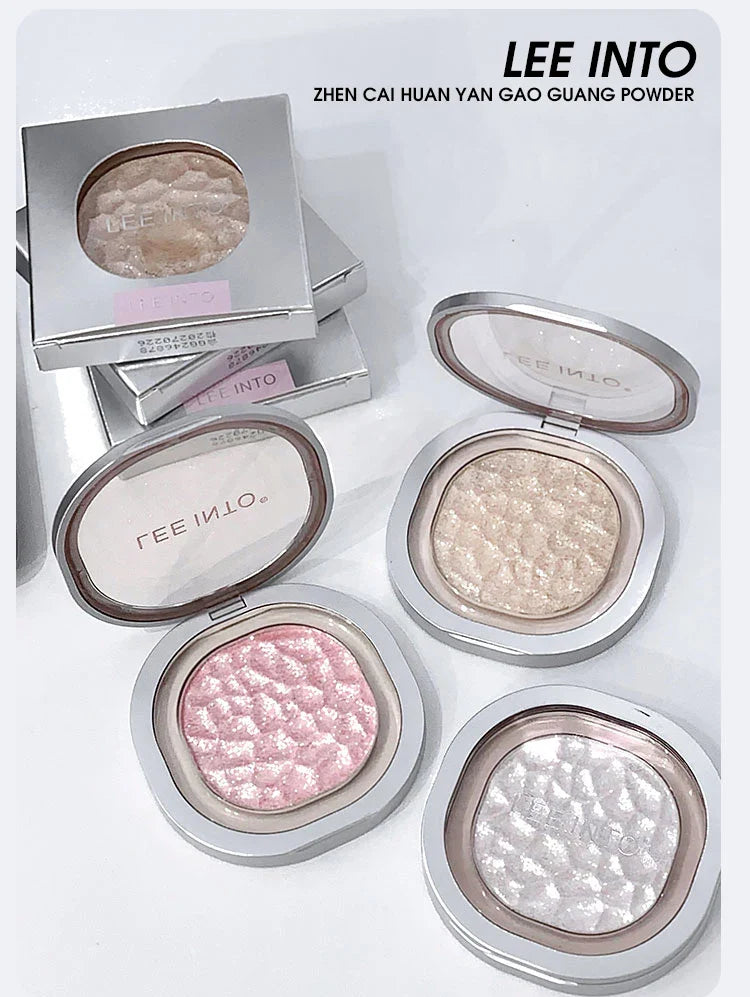 LEEINTO color-glowing high-gloss powder pearlescent powder brightens up the make-up eye shadow disc Beauty Trend Shop