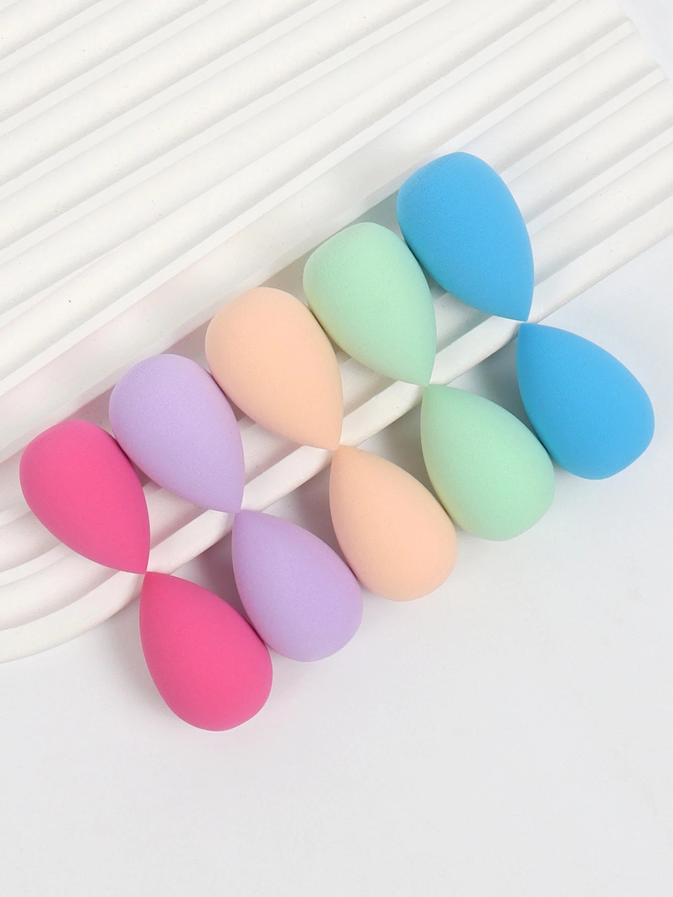 10 件 Mini Makeup Sponge Powder Puff Beauty Sponge for Makeup Concealer Liquid Foundation Face Cosmetic Puff Make up Sponge Beauty World Shop