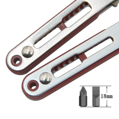 Multifunctional Bidirectional Forward and Reverse Ratchet Screwdriver Elbow Flat Head Wrench Cross Screwdriver Slotted Tool Beauty World Shop