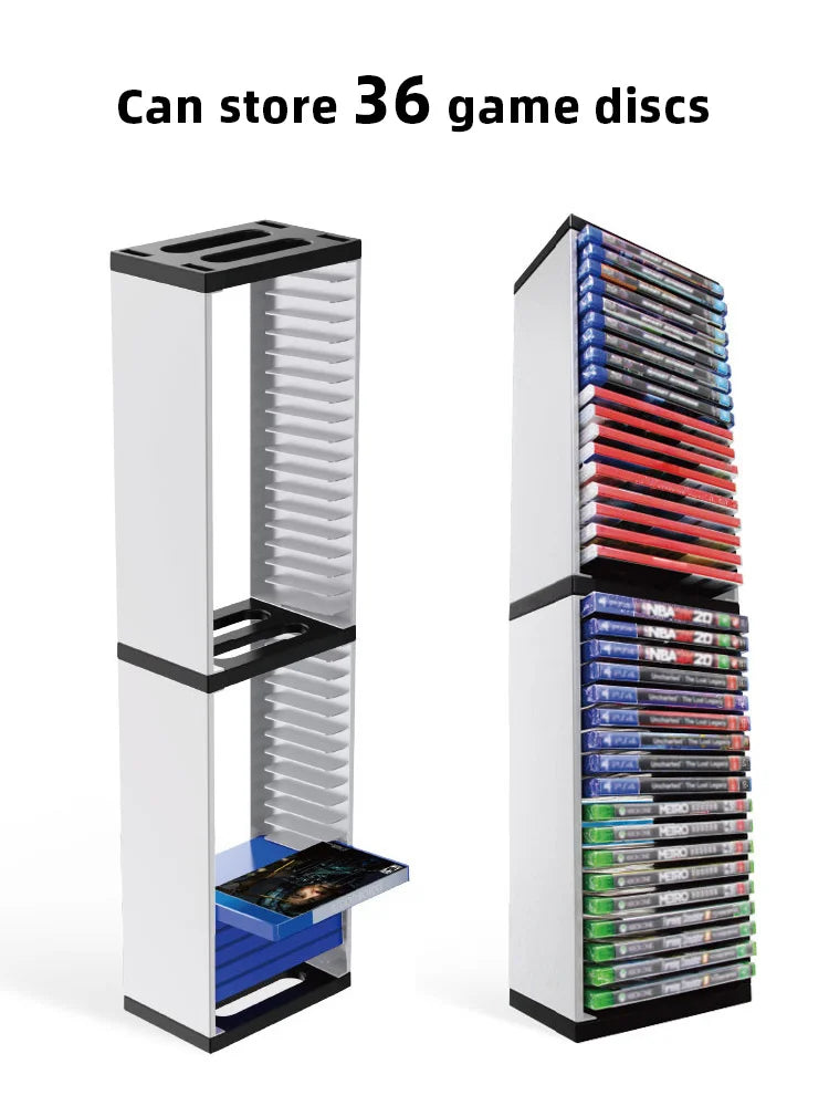DATA FROG Host Disc Double-layer Storage Box Holder For PS5/PS4/Switch Disc Shelf for Xbox Series X Holder Accessories Beauty World Shop