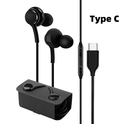 Type C Wired Earphone For Samsung Galaxy S23 S21 S22 Ultra Plus 3.5 mm Earbuds Headphones A54 A34 A53 A53 Accessories Beauty World Shop