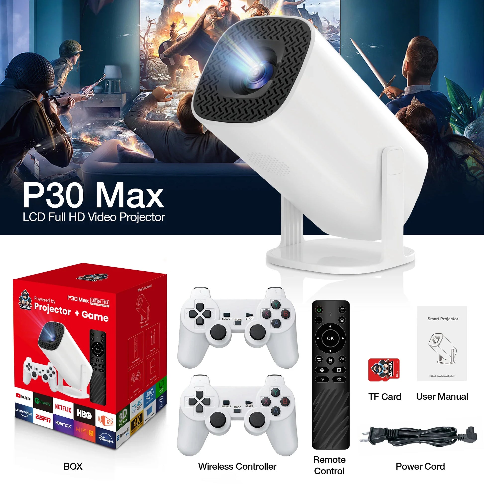 P30 Max Game Projector APE'S HUT