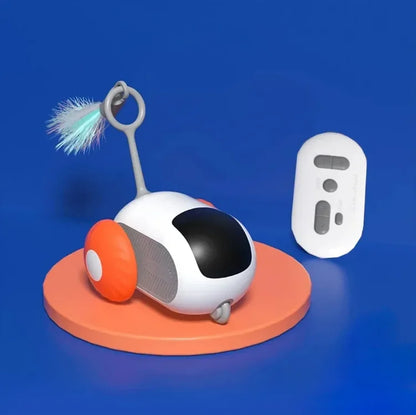 Electric cat toy remote control sports car self entertainment toy suitable for cats indoor interactive intelligent sports car