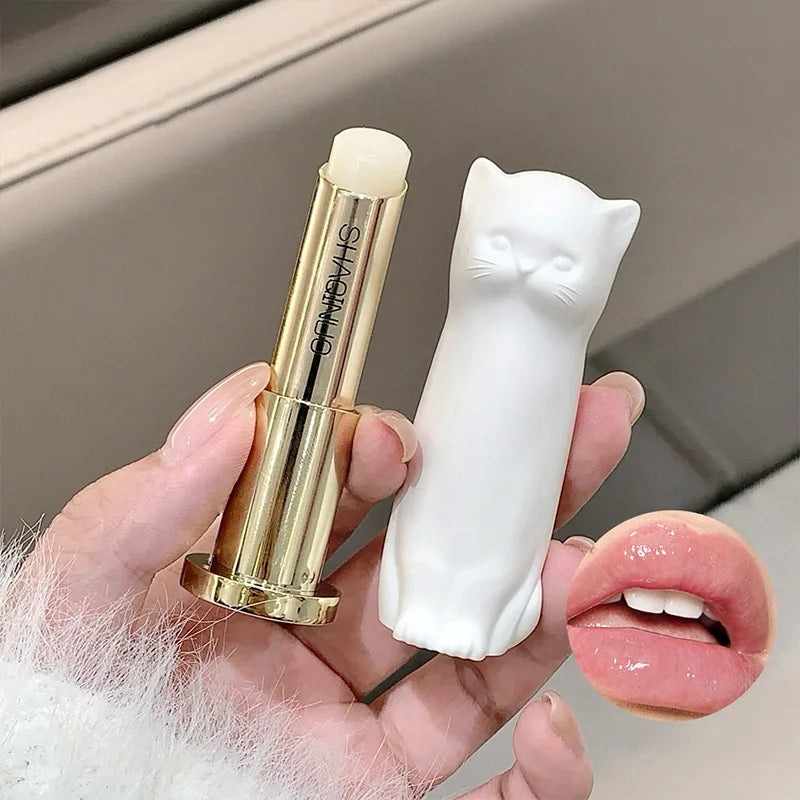 SHAQINUO Meowoqinqin Moisturizing Color Lip Balm, anti-dryness and crack fade lip lines Student Moisturizing lipstick Beauty Trend Shop