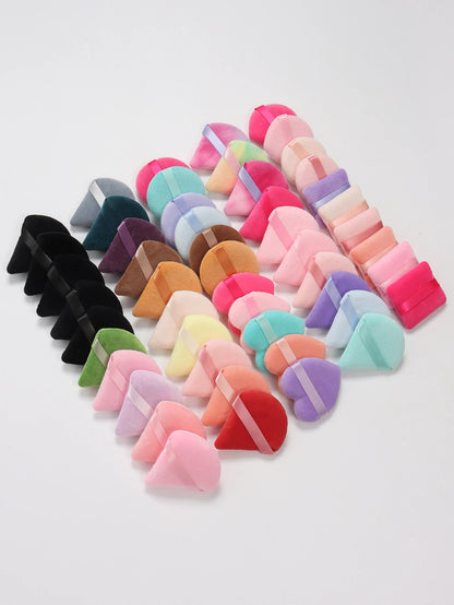 5-10-20-30-50-100 random cotton powder puff bags. Random colors and shapes. Made of ultra-soft velvet, specially designed for sh Beauty World Shop