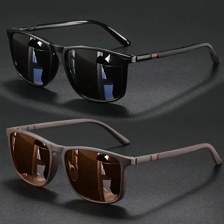 2/3pcs Luxury Square Vintage Cycling Sunglasses Men Women Fashion Travel Driving Fishing Sun Glasses Male Eyewear UV400 Beauty World Shop
