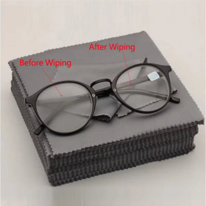 20pcs/lot Black Microfiber Cycling Sunglasses Eyeglasses Cleaning Cloth Glasses Eyewear Clean Lens Cloth Accessories Beauty World Shop