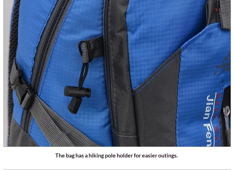 Homefish 40L Waterproof Hiking Backpack Large Capacity Breathable Rucksack Unisex Outdoor Camping Travel Climbing Sports Bag Beauty World Shop