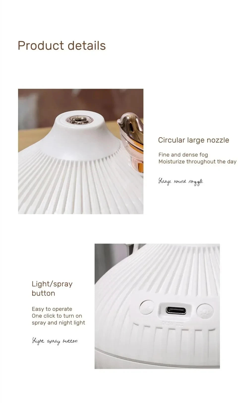 Humidifier Scented  Creative Onion Shape Can Do Night Light Quiet Sleep Desktop Office Air Conditioning Room Water Supply USB ﻿ Beauty World Shop