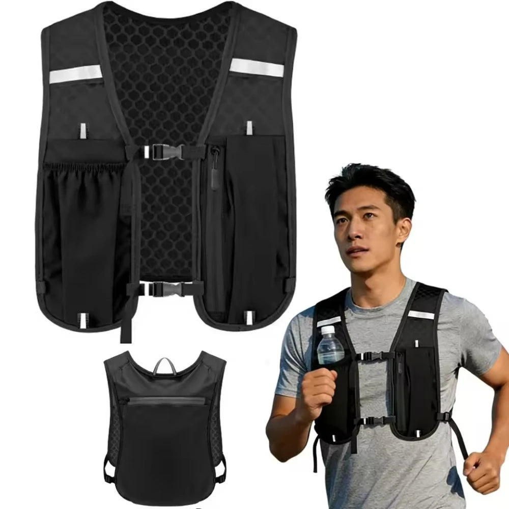 Running Hydration Vest for Women and Men, Water-Resistant, Breathable, Backpack for Runs, Hiking, Cycling, Trails, Marathons Beauty World Shop