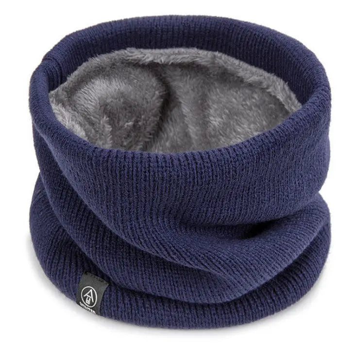 Winter Knitted Scarf Warm Cashmere Like Unisex Neck Warmer for Women Men Solid Color Snood Ring Scarf Fashion Thick Scarf Beauty Fashion