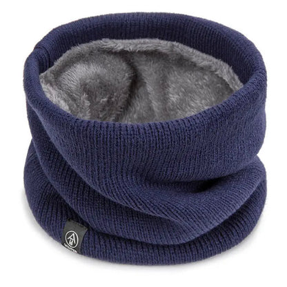 Winter Knitted Scarf Warm Cashmere Like Unisex Neck Warmer for Women Men Solid Color Snood Ring Scarf Fashion Thick Scarf Beauty Fashion