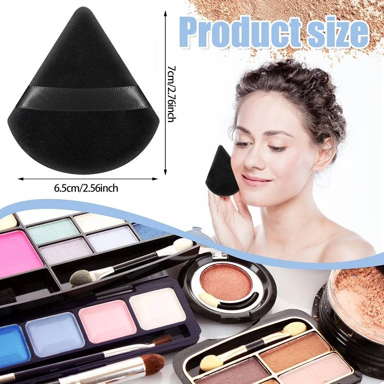 10PCS Puff Triangle Makeup Beauty Sponge Puff Triangle for Powder Makeup Blender Finger Puff Make Up Accessories Cosmetics PF03 Beauty World Shop