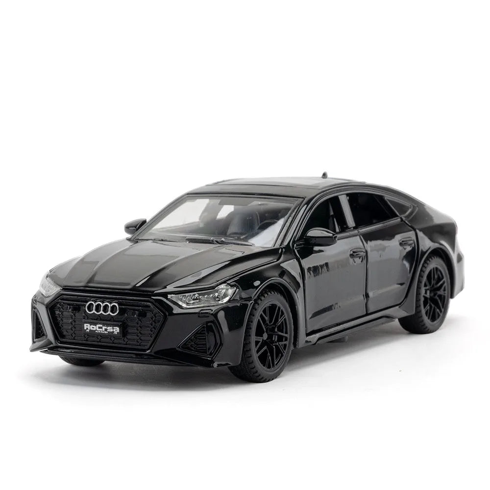 1:32 Audi RS7 Sportback Model Toy Cars Alloy Diecast 6 Doors Opened with Pull Back Rubber Tires Ornament Vehicle Toys Gifts Beauty World Shop