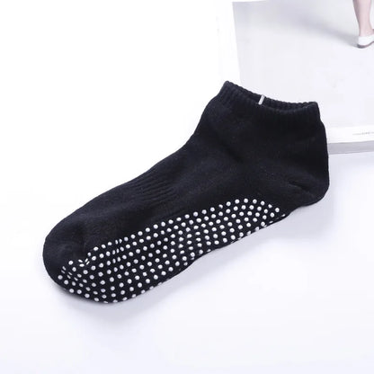 1pair Men's Cotton Non-slip Yoga Socks With Grips Breathable Anti Skid Floor Socks For Pilates Gym Fitness Size 39-44 Beauty World Shop